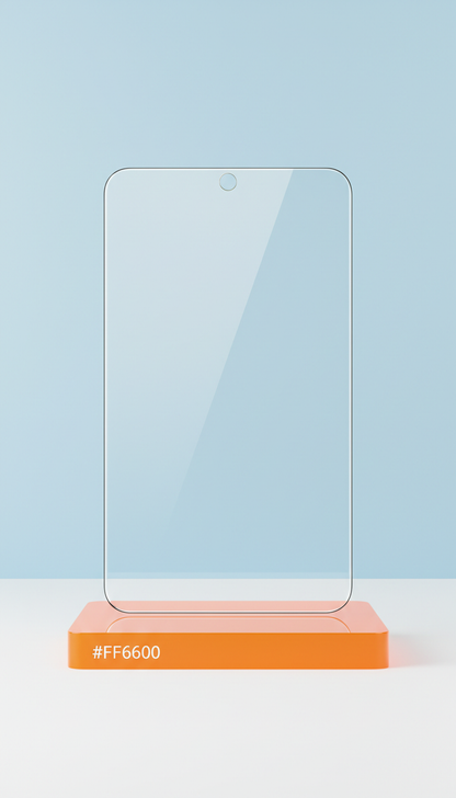 Moxom Tempered Glass Screen Protector, Product shots: single product centered or dynamically arranged at a slight angle...
