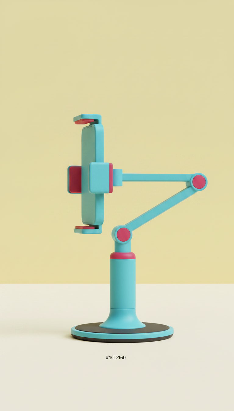 Alternate angle view of Hype Aqua adjustable phone mount