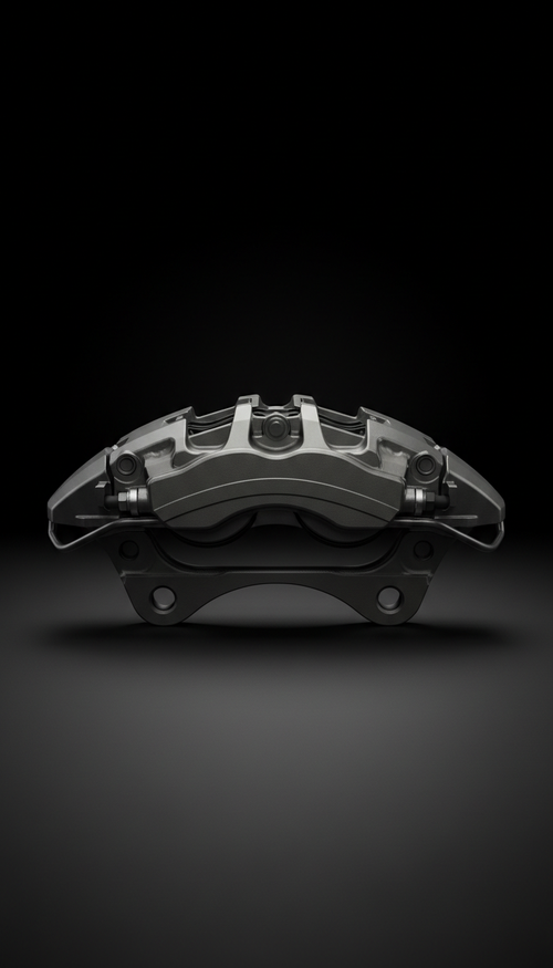 [PRODUCT] showcased in a minimal studio environment with a Carbon Black background. Illuminated evenly to emphasize...